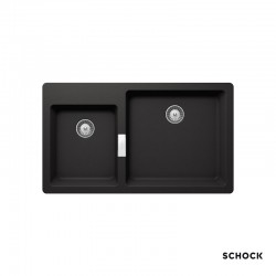 Ένθετος Νεροχύτης Γρανιτένιος Schock Cristalite Manhattan 86x50cm Nero