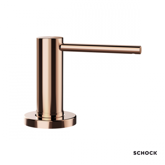Διανομέας υγρού σαπουνιού Schock 629169-222 dispenser νεροχύτη 500ml μεταλλικός Copper (Μπεζ)