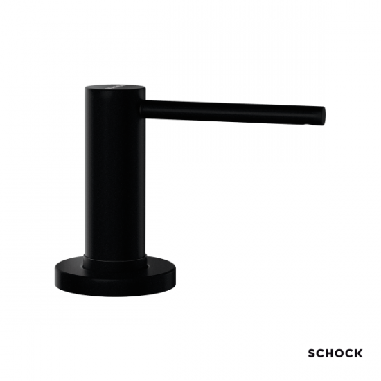 Διανομέας υγρού σαπουνιού Schock 629169-400 dispenser νεροχύτη 500ml μεταλλικός Puro (Μαύρο)