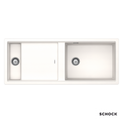 Υποκαθήμενος Νεροχύτης Γρανιτένιος Schock Cristadur Prepstation 114x46cm Polaris (Λευκό)