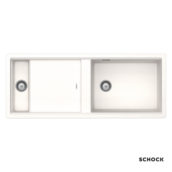 Υποκαθήμενος Νεροχύτης Γρανιτένιος Schock Cristadur Prepstation 114x46cm Polaris (Λευκό)