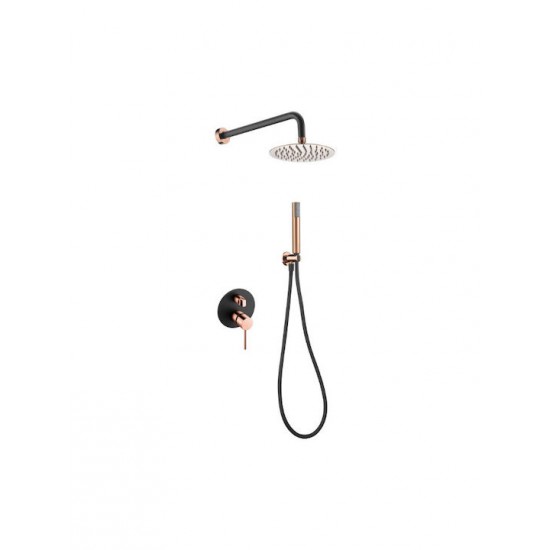 Σετ Εντοιχισμού Excel Minimal Rose Gold - Black Matt 170125125 Σετ Εντοιχισμού Excel Minimal Rose Gold - Black Matt 170125125