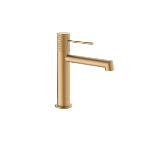 Μπαταρία Νιπτήρος Orabella Terra 10191 Brushed Gold Με Βαλβίδα Clic Clac