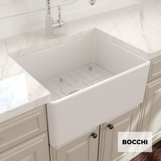 Νεροχύτης Κουζίνας Πορσελάνης 61x46cm Bocchi Vintage 1137-301 Λευκό Ματ Νεροχύτης Κουζίνας Πορσελάνης 61x46cm Bocchi Vintage 1137-301 Λευκό Ματ