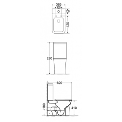 Λεκάνη Δαπέδου Πορσελάνης Norma Bianco Ceramica Rimless Back to Wall με Καζανάκι και Κάλυμμα Slim Soft Close NR12100SC-300 Λευκή Λεκάνη Δαπέδου Πορσελάνης Norma Bianco Ceramica Rimless Back to Wall με Καζανάκι και Κάλυμμα Slim Soft Close NR12100SC-300 Λευκή