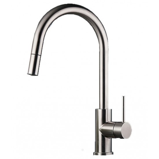 Μπαταρία Κουζίνας Πάγκου Eurorama 702600-111 Inox Με Υψηλό Περιστρεφόμενο Ρουξούνι και Συρόμενο Ντουζ με Άθραυστο Σπιράλ Μπαταρία Κουζίνας Πάγκου Eurorama 702600-111 Inox Με Υψηλό Περιστρεφόμενο Ρουξούνι και Συρόμενο Ντουζ με Άθραυστο Σπιράλ