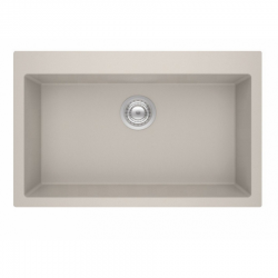  Νεροχύτης Κουζίνας Γρανιτένιος Sanitec Ultra Ocra 808 79 1B (79X50) με Μία Ενιαία Μεγάλη Γούρνα