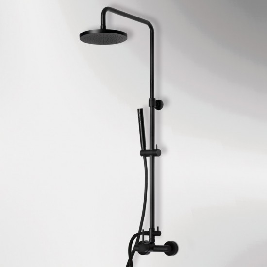 Στήλη Ντουζ 2 Εξόδων Tonda Black Matt 145065-400 Μαύρο Ματ 83-144 εκ. (Μπαταρία, Κολώνα Ρυθμιζόμενου Ύψους, Κεφαλή Ντουζ Φ20, Τηλέφωνο Anticalcare με Στήριγμα και PVC Σπιράλ 1,5 μ) Στήλη Ντουζ 2 Εξόδων Tonda Black Matt 145065-400 Μαύρο Ματ 83-144 εκ. (Μπαταρία, Κολώνα Ρυθμιζόμενου Ύψους, Κεφαλή Ντουζ Φ20, Τηλέφωνο Anticalcare με Στήριγμα και PVC Σπιράλ 1,5 μ)