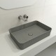 Νιπτήρας Μπάνιου Πορσελάνης Sottile Slim Line Matt Grey (Γκρι) 54,8Χ37,2Χ11,5 εκ. Επικαθήμενος χωρίς Οπή για Βρύση Νιπτήρας Μπάνιου Πορσελάνης Sottile Slim Line Matt Grey (Γκρι) 54,8Χ37,2Χ11,5 εκ. Επικαθήμενος χωρίς Οπή για Βρύση