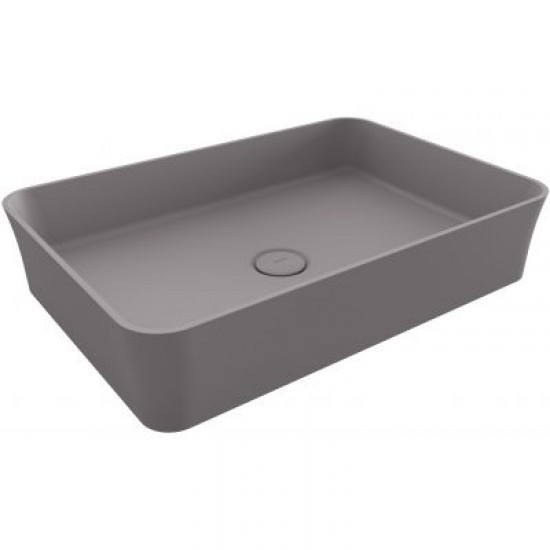 Νιπτήρας Μπάνιου Πορσελάνης Sottile Slim Line Matt Grey (Γκρι) 54,8Χ37,2Χ11,5 εκ. Επικαθήμενος χωρίς Οπή για Βρύση Νιπτήρας Μπάνιου Πορσελάνης Sottile Slim Line Matt Grey (Γκρι) 54,8Χ37,2Χ11,5 εκ. Επικαθήμενος χωρίς Οπή για Βρύση