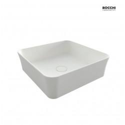 Νιπτήρας Πορσελάνης Επικαθήμενος Bocchi Sottile 38,8x38,8x11,5 cm 1477-002-0125 Λευκό Ματ