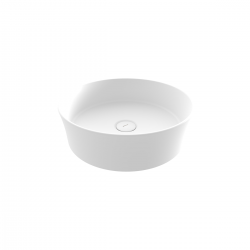 Νιπτήρας Πορσελάνης Επικαθήμενος Bocchi Sottile 38,8x38,8x11,5 cm 1478-002-0125 Λευκό Ματ