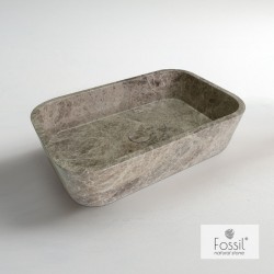 Μαρμάρινος Νιπτήρας Επιτραπέζιος 60Χ38cm FOSSIL Gaia Marble DS60-524 Emperador Pale 