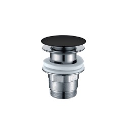 Βαλβίδα Clic-Clac Χωρίς Υπερχείλιση Orabella 15110-BLU Black Matt Βαλβίδα Clic-Clac Χωρίς Υπερχείλιση Orabella 15110-BLU Black Matt