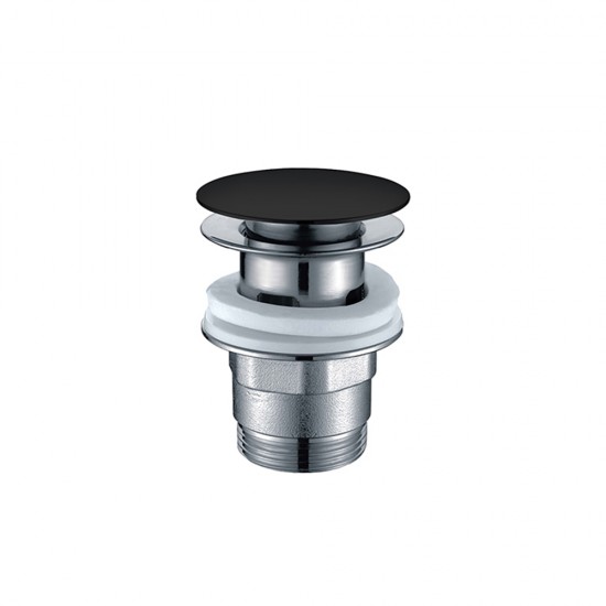 Βαλβίδα Clic-Clac Χωρίς Υπερχείλιση Orabella 15110-BLU Black Matt Βαλβίδα Clic-Clac Χωρίς Υπερχείλιση Orabella 15110-BLU Black Matt
