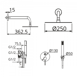 Σετ Εντοιχισμού Excel Minimal 170125105