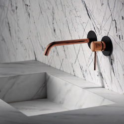 Μπαταρία Νιπτήρα Εντοιχισμού Αναμεικτική Excel Minimal Rose Gold - Black Matt 170125122