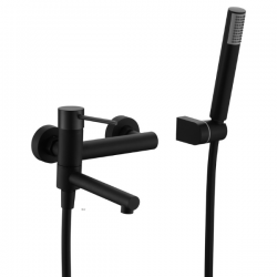 Μπαταρία Μπανιέρας Πλήρες Σετ Αναμεικτική Excel Minimal Black Matt 170125113 Μαύρο Ματ