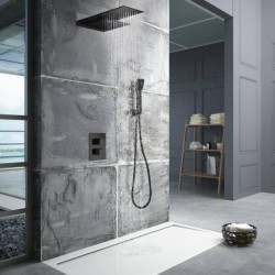 Σετ Εντοιχισμού Θερμοστατικό Excel Milagro Black Matt 173135108 Μαύρο Ματ