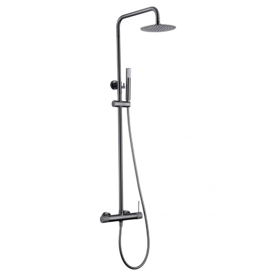 Στήλη Ντουζ 2 Εξόδων IMEX LINE BDD038/BGM Black Gun Metal Στήλη Ντουζ 2 Εξόδων IMEX LINE BDD038/BGM Black Gun Metal