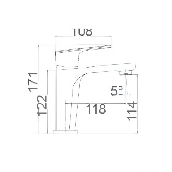 Μπαταρία Νιπτήρος IMEX BALI BDI017-1 Χρωμέ