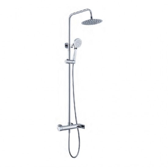 Στήλη Ντουζ 2 Εξόδων IMEX NASSAU BDU014 Χρωμέ 