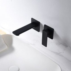 Μπαταρία Νιπτήρος Εντοιχιζόμενη IMEX FIYI GLF016/NG Μαύρο Ματ