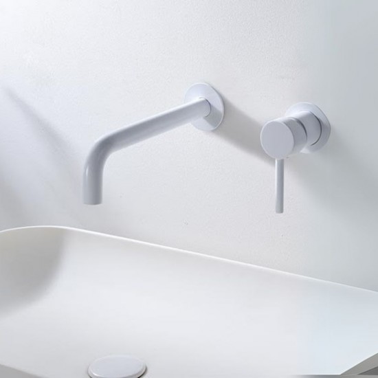 Μπαταρία Νιπτήρος Εντοιχιζόμενη IMEX ETNA GLT023/BL Λευκό Ματ