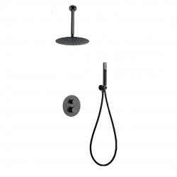 Μίκτης Εντοιχισμού 2 Εξόδων IMEX TOP GTQ038/BGM Θερμοστατική Black Gun Metal