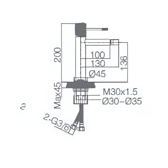 Μπαταρία Μπιντέ IMEX LINE BDD038-2NQ Νίκελ Ματ Μπαταρία Μπιντέ IMEX LINE BDD038-2NQ Νίκελ Ματ