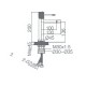 Μπαταρία Μπιντέ IMEX LINE BDD038-2NQ Νίκελ Ματ Μπαταρία Μπιντέ IMEX LINE BDD038-2NQ Νίκελ Ματ