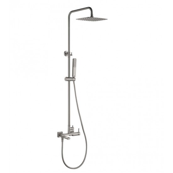 Στήλη Ντουζ 3 Εξόδων IMEX Toscana BDT064-B/NQ Νικελ Ματ Στήλη Ντουζ 3 Εξόδων IMEX Toscana BDT064-B/NQ Νικελ Ματ