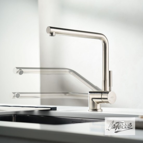 Μπαταρία Κουζίνας Σπαστή για Παράθυρο La Torre Tech 12115-110 Inox