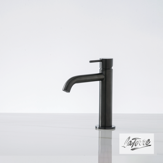 Μπαταρία νιπτήρα La Torre Elle 35004-411 Mε Βαλβίδα Clic-Clac Black Brushed Μπαταρία νιπτήρα La Torre Elle 35004-411 Mε Βαλβίδα Clic-Clac Black Brushed