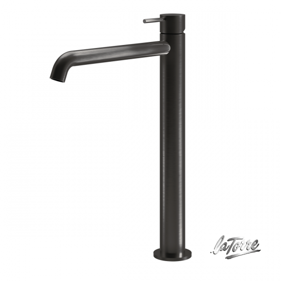 Μπαταρία Νιπτήρος Ψηλή La Torre Elle 316 Mε Βαλβίδα Clic-Clac 35016-411 Black Brushed Μπαταρία Νιπτήρος Ψηλή La Torre Elle 316 Mε Βαλβίδα Clic-Clac 35016-411 Black Brushed
