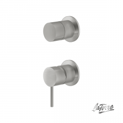 Μίκτης εντοιχισμού 2 εξόδων Με Εκτροπέα ELLE 316 La Torre 35314-111 Inox Brushed