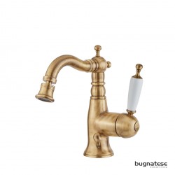 Μπαταρία Μπιντέ Με Αυτόματη Βαλβίδα και Περιστρεφόμενο Ρουξούνι Bugnatese Oxford 6323-220300 Μπρονζέ