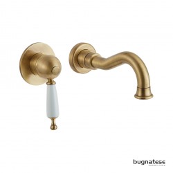Μπαταρία Νιπτήρος Εντοιχισμού Αναμεικτική Ορειχάλκινη Bugnatese Oxford 6345-220300 Bronze