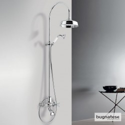 Στήλη Ντουζ 2 Εξόδων με Μπαταρία Ρυθμιζόμενη 92-125cm Bugnatese Princeton Chrome