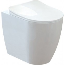 Λεκάνη Υ.Π. Back to Wall Creavit Free (FE 350) Πισωστόμια και Κάλυμμα