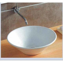 Νιπτήρας Μπάνιου Πορσελάνης Λευκός Gloria  Bel-Status 17-4810 542.5 x 14 εκ. Επικαθήμενος Οβάλ με Οπή για Βρύση