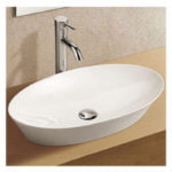 Νιπτήρας Μπάνιου Επικαθήμενος 61x36x12cm Karag LT1132