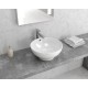Νιπτήρας Μπάνιου Λευκός Πορσελάνης Karag LT-3065 40 x 40 cm Κυκλικός Επικαθήμενος με Υπερχείλιση χωρίς Οπή για Βρύση Νιπτήρας Μπάνιου Λευκός Πορσελάνης Karag LT-3065 40 x 40 cm Κυκλικός Επικαθήμενος με Υπερχείλιση χωρίς Οπή για Βρύση