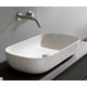 Επικαθήμενος Νιπτήρας Πορσελάνης Scarabeo Glam 76 x 39 εκ. με Αντιμικροβιακή Επίστρωση 1803-300 Λευκός