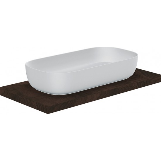 Επικαθήμενος Νιπτήρας Πορσελάνης Scarabeo Glam 76 x 39 εκ. με Αντιμικροβιακή Επίστρωση 1803-300 Λευκός
