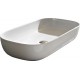 Επικαθήμενος Νιπτήρας Πορσελάνης Scarabeo Glam 76 x 39 εκ. με Αντιμικροβιακή Επίστρωση 1803-300 Λευκός