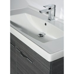 Νιπτήρας Μπάνιου Λευκός Πορσελάνης Creavit Superior TF155 Ένθετος Επίπλου 54,5 × 45 × 20,2 cm Τετραγωνισμένος με Περιμετρικό χείλος