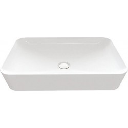Νιπτήρας Μπάνιου Λευκός Πορσελάνης Tema Prisma White 60 x 35 cm Ορθογώνιος Επικαθήμενος χωρίς Οπή για Βρύση Νιπτήρας Μπάνιου Λευκός Πορσελάνης Tema Prisma White 60 x 35 cm Ορθογώνιος Επικαθήμενος χωρίς Οπή για Βρύση