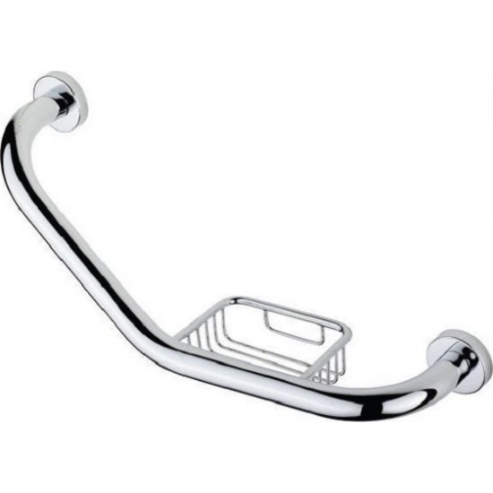 Μπάρα Στήριξης-Σπογγοθήκη AMEA Inox 34cm 74108 Μπάρα Στήριξης-Σπογγοθήκη AMEA Inox 34cm 74108