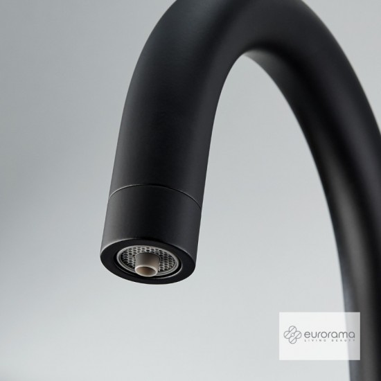 Μπαταριά Κουζίνας Πάγκου Eurorama Filter Tap 13535F-400 Black Matt Για Σύνδεση Με Φίλτρο Πόσιμου Νερού